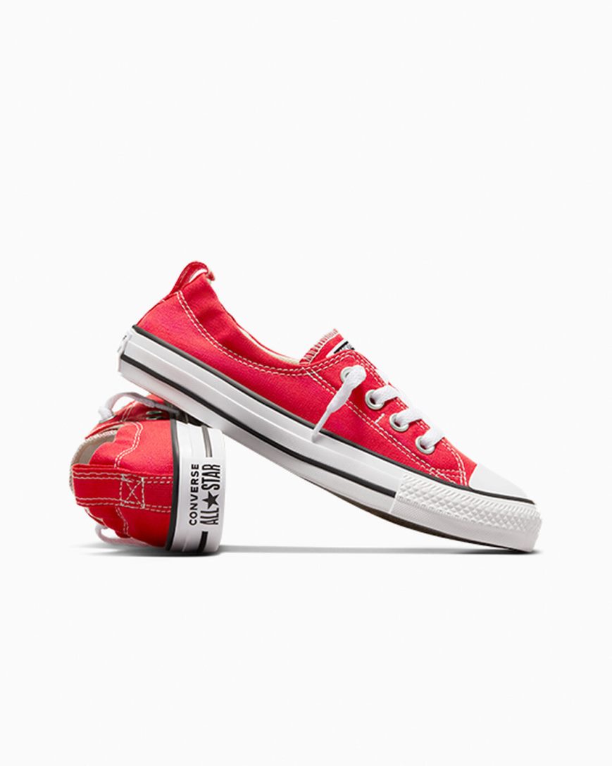 Dámské Boty Slip On Converse Chuck Taylor All Star Shoreline Červené | CZ GY31D96